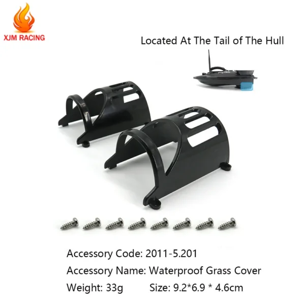Flytec 5 Generation Rc Boat Waterproof Grass Cover for Double Warehouse Fish Finder Electric Fishing Bait Double Motor Toy Parts - Image 5
