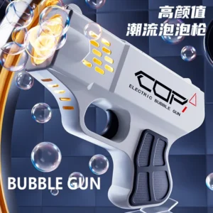New bubble machine pistol toy usb rechargeable hand-held automatic children hand-held bubble machine.