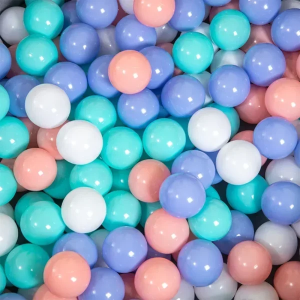 50Pcs Colors Baby Plastic Balls Water Pool Ocean Wave Ball Kids Swim Pit With Basketball Hoop Play House Outdoor Tents Toy Props - Image 2