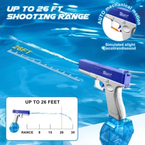 Electric Water Gun Toy, 434CC+58CC Powerful Squirt Gun for Kids, Children’s Day Gift, Perfect for Summer Water Fun