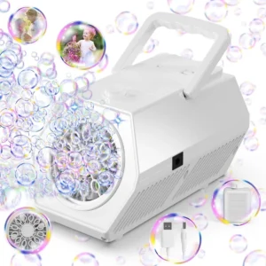 Bubble Machine Automatic Bubble Blower for Kids Rechargeable Bubble Machines for Outside Party Birthday Wedding Christmas