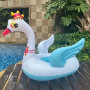 Cartoon Kids Inflatable Pool Toys Crown Swan Swimming Floating Chair Summer Oudoor Funny Water Toys PVC Inflatable Ring for Baby